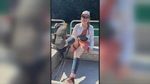 Clara Hughes finishes tough trail using teen’s Croc
