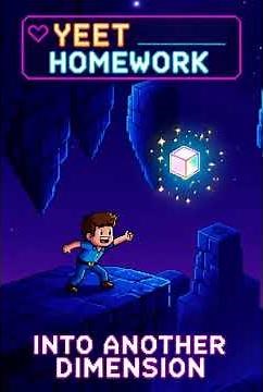 8-Bit Retro Vibe: Yeeting Homework Animation #1