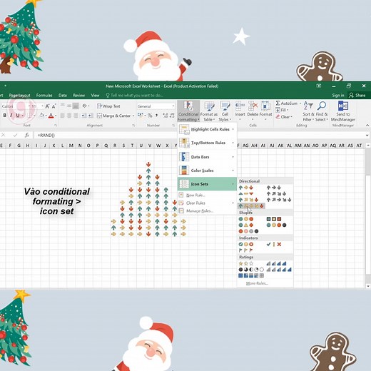 🎄 Cùng bắt tay làm cây thông Noel bằng Excel nào các bạn ơi 🎄 Chúc các bạn lễ Giáng Sinh vui vẻ và an lành nhé ❤️ Vào đây để học thêm nhiều kiến thức Excel thú vị cùng chúng mình nha: https://bit.ly/3sxrwKi ____________________________ Những điều chỉ có tại Gitiho: ☑️ Lộ trình bài bản ☑️ Cấu trúc dễ học ☑️ Kiến thức thực tế dễ áp dụng ☑️ Hỗ trợ nhanh chóng và chuyên sâu 24/7 ☑️ Hoàn tiền trong vòng 365 ngày nếu bạn không hài lòng với khoá học —————————————— Gitiho - Nâng tầm sức mạnh trong côn