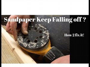 How to keep your sandpaper from slipping off your palm sander.