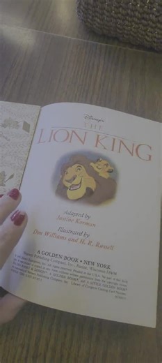 Disney's the Lion King A Little Golden Book 1996 - Etsy