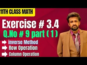 11th class math chapter 3 || 1st year math exercise 3.4 question number 9 part 1 || exercise 3.4