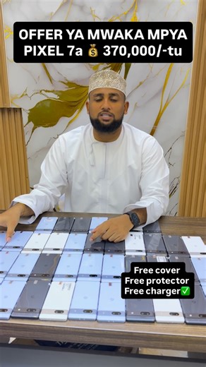 SAMSUNG USED on Instagram: "OFFER YA MWAKA MPYA PIXEL 7a 💰 370,000/- tu utajipatia offer ya ( FREE COVER, CHARGER, NA PROTECTOR) 128GB RAM 8 Single line +esim 2 YEARS WARRANTY ✅ TUNATUMA CM MIKOA YOTE KWA UAMINIFU ASILIMIA 100 TUPO TUNAPATIKANA CHINA PLAZA FLOOR YA PILI OFISI NAMBA 218 PIGA CM : 0749999939 Whatsap: 0749999939"