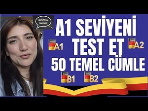 A1 🇩🇪50 Temel Almanca Cümle | A1 Seviyeni Test Et! #almancaöğreniyorum #almanca #deutschlernen