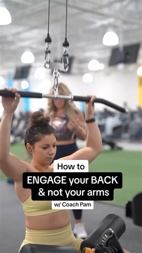 How to engage your back muscles & to qualify for coaching Comment “COACHING “. #backday #onlinecoaching #perimenopause #menopause #over50 #over40 | Pam Campbell