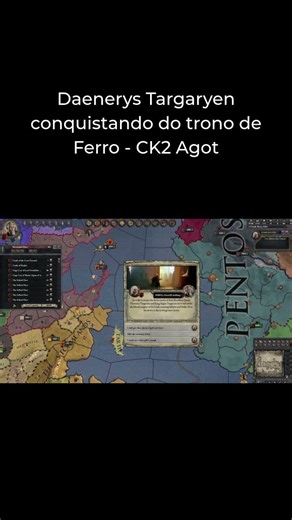 Daenerys Targaryen conquistando do trono de Ferro - CK2 Agot 1