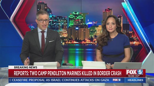Two Camp Pendleton Marines killed in border crash: reports