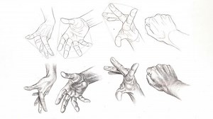 How to draw hands from multiple views with clean proportions