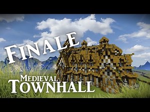 Minecraft: Big Medieval Town Hall Tutorial | Part #7 (Final) - Detail