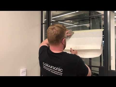 Installing vinyl decals on glass (dry)