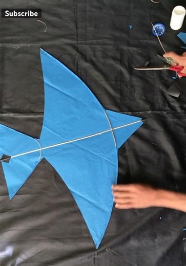 Making tutorial of International bird kite #trending #kite #challenge #diy #handmade #kitemaking