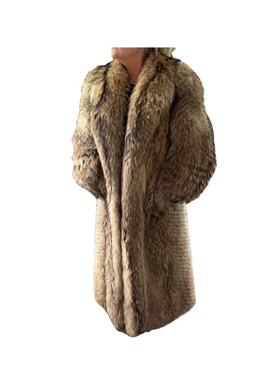 Vintage 1980s Full-length Raccoon Fur Coat by the Evans Collection | Size 12 | 55” Long | Luxury Winter Fashion - Etsy