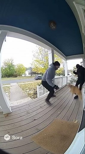 Cat vs Robbers (caught on Ring camera)