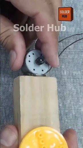 DIY Electricity Generator Using DC Motor, Wheel & LED | Easy Project #shortsvideo