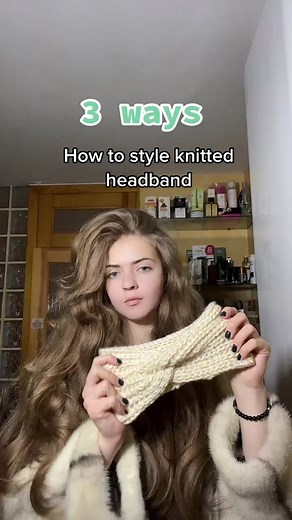 Winter Hairstyle Ideas with Knitted Headbands