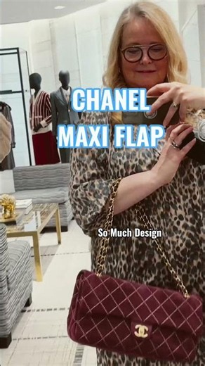 Luxury shopping: £6000+ CHANEL MAXI Flap Burgundy Suede🔥MUST-HAVE? | #designerbags #viral #shorts