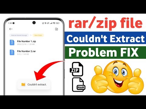 Fix - Couldn't Extract File Problem | Zip File Couldn't Extract | How To Extract Files in Android