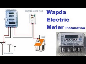 Electricity Meters Installation | How To Install Wapda Electric Meter | Single phase energy meter