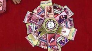 💕 Explosion box 💕 Holds 30-35 photographs🖼 Customisable 🙃 Contact us for more details 📩 #handmade #craft #explosionbox #madewithlove #creative #spreadinglove #spreadingsmiles #handstoheart #paytmkaro #gift #album #minialbum #hexagon | Hands To Heart