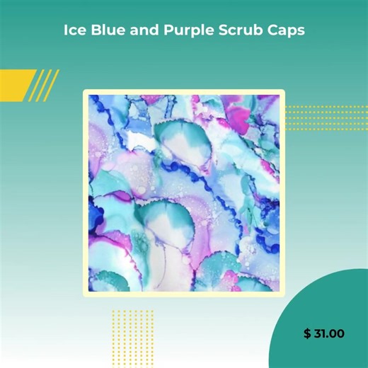 Ready to elevate your scrubs game? 💙✨ Our Ice Blue and Purple Scrub Caps are designed to bring a splash of style and comfort to your workday! Effortlessly crafted for all-day wear, these caps provide a perfect fit 🥰 while keeping you looking chic and confident. Made with soft, breathable fabric, they ensure you feel as good as you look, whether you're in surgery or on the floor 🌟. Fashion meets functionality, making them a must-have for every aspiring healthcare hero! Grab yours today for jus