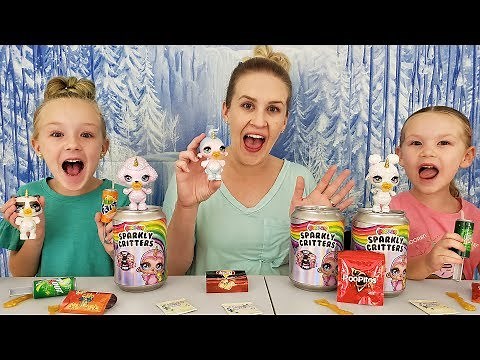 Opening Poopsie Sparkly Critters Soda Can Slime Toys! Ultra Rare!!
