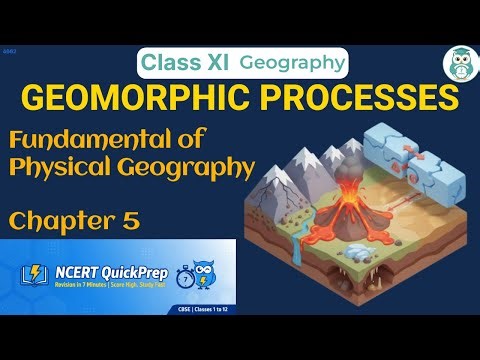 GEOMORPHIC PROCESSES | Class 11 Geography Chapter 5 | CBSE NCERT | Quick Revision in 7 Mins