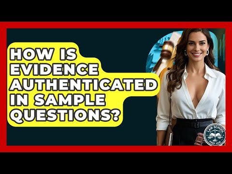 How Is Evidence Authenticated In Sample Questions? - Law School Prep Hub