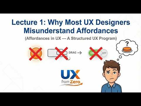 Why Most UX Designers Misunderstand Affordances?