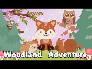 Woodland Animals Baby Sensory Video 5 Minutes Calming Music Gentle Images