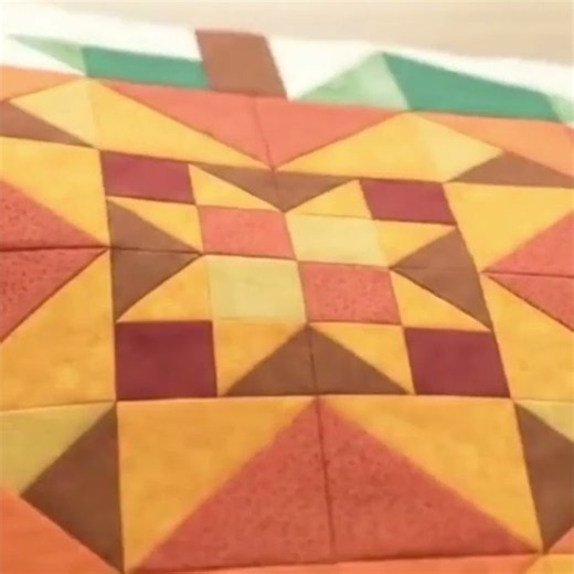 Fall Pumpkin Quilt Block Pattern 🎃 #shorts #fpp #quiltpattern #paperpiecing #quiltblock #quilting