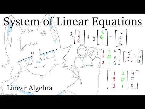 Furry teaches you System of Linear Equations - Linear Algebra