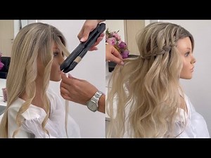 How to do flat iron curls? Useful tutorial. Waterfall braid tutorial