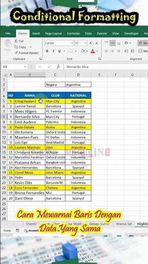 How to Color Table Rows With the Same Data in Excel #Conditionalformatting #learnexcel
