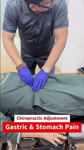 Gastric & Acidity Relief with Chiropractic Adjustment 😲 Natural Treatment. #shorts