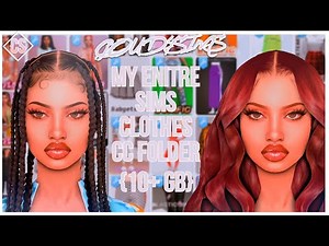 {1000+} Sims 4 CAS | MY ENTIRE CLOTHES CC FOLDER Sim Download & CC Folder #1 Will Be Deleted Soon 💕