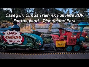 Casey Jr. Circus Train 4K Full Ride POV - Fantasyland - Disneyland Park