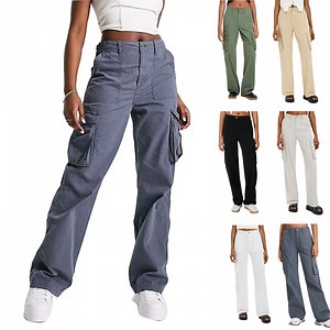 GZWYHT Cargo Pants Women,Work Pants,Adjustable Straight Fit Cargo Pants High Waist Baggy Hiking Pants With Pocket Wide Leg Parachute Pants,Pants for Women,Palazzo Pants,Cargo Sweatpants,Grey,L - Walmart.com
