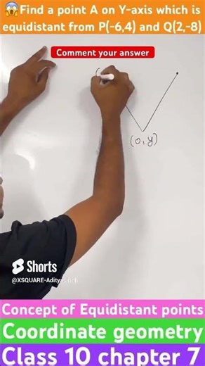 😱🔥How to solve equidistant points question coordinate geometry class10 #shorts #coordinategeometry