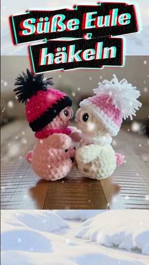 Crochet an owl 🧶 following Tini's Craft Magic 🦉 #crochet #tutorial