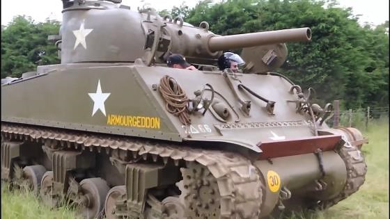 A first time driver tests a real WWII Sherman tank in an unforgettable experience