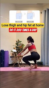 One move to help you lose thigh and butt fat home #fitnesstips #homeexercise #slimlegs #liftthehips