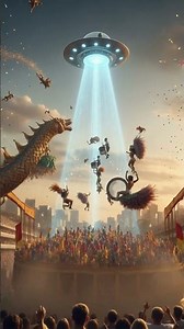 👽 UFO Crashes Carnival… And Joins the Parade! 🛸🎉