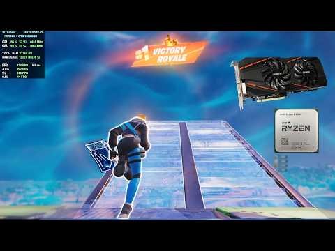 RYZEN 5 5500 + GTX 1060 6GB | Fortnite | Solo Battle Royale Benchmark | Performance Mode