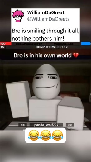 HE DOESN'T KNOW 😂😭