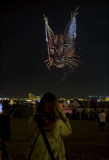 Spectacular Drone Show Featuring The Bunnyman in Dubai
