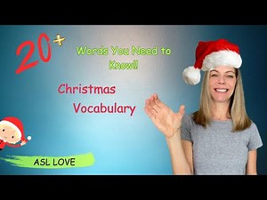 How to Sign MERRY CHRISTMAS and CHRISTMAS VOCABULARY - #signlanguage #asl