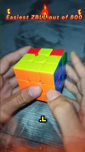 Might be the Easiest Zbll among 493 Algorithms 😳🔥#rubikscube #zbll #shortsfeed