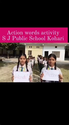 S. J. P. School | #Action_words_activity Skill development through activities S J Public School kohari Jalalpur Jaunpur . #activities... | Instagram