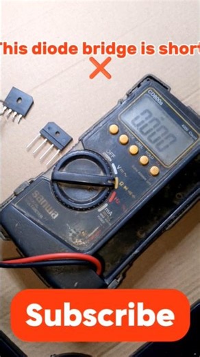 How to Test a Bridge Rectifier in 30 Seconds ⚡ Easy Multimeter Test