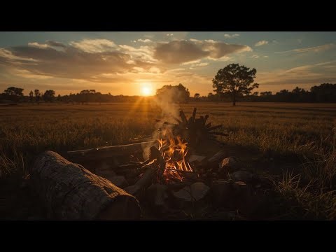 Harmonica by the Campfire 🌅 | Relaxing Country Instrumental for Peaceful Evenings